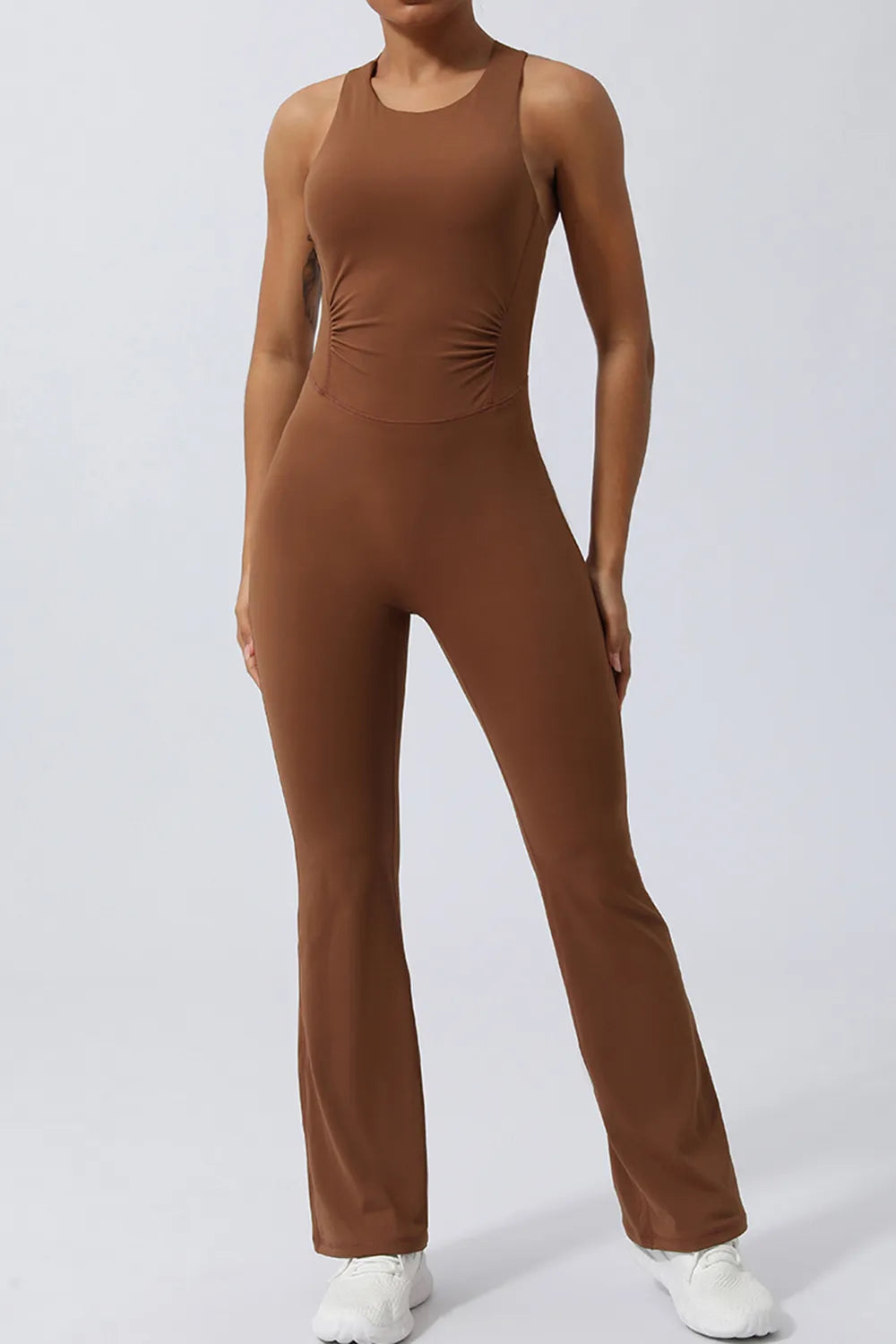 Crisscross Wide Strap Sleeveless Jumpsuit by Trendsi