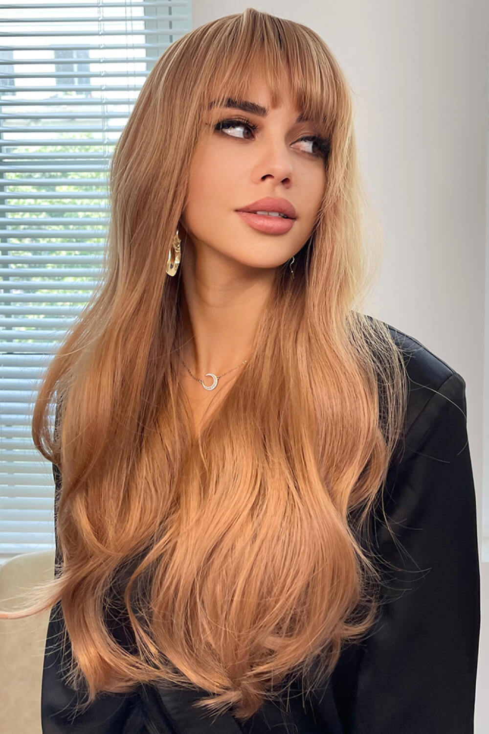 Natural Wave Full Machine Synthetic Wigs 26" by Trendsi