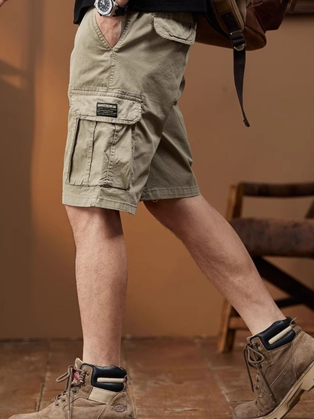 Men's Plus Size Casual Cargo Shorts by Trendsi