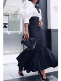 Sheath Long Fishtail Elegant Skirt by DC-THE CEO