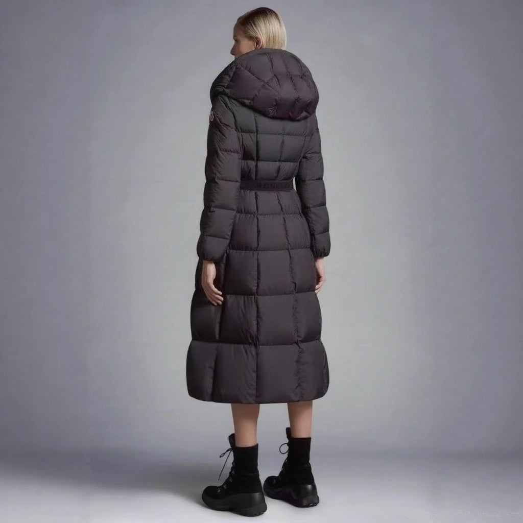 Long Casual Hooded Warm White Duck Down Jacket by DC-THE CEO