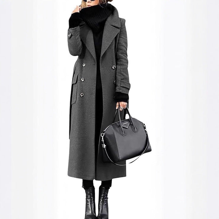 Thick Wool Women's Coat Extended by DC-THE CEO