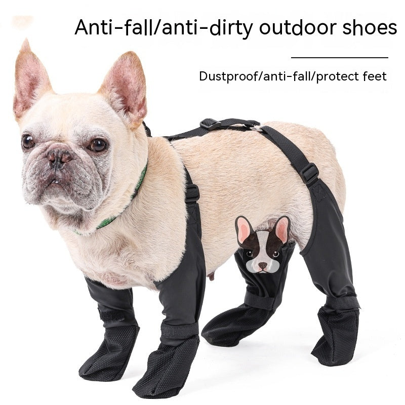 Waterproof Dog Shoes Adjustable Dog Boots Pet Breathbale Shoes For Outdoor Walking Soft French Dog Shoes Pets Paws Protector Pet Products by DC-THE CEO