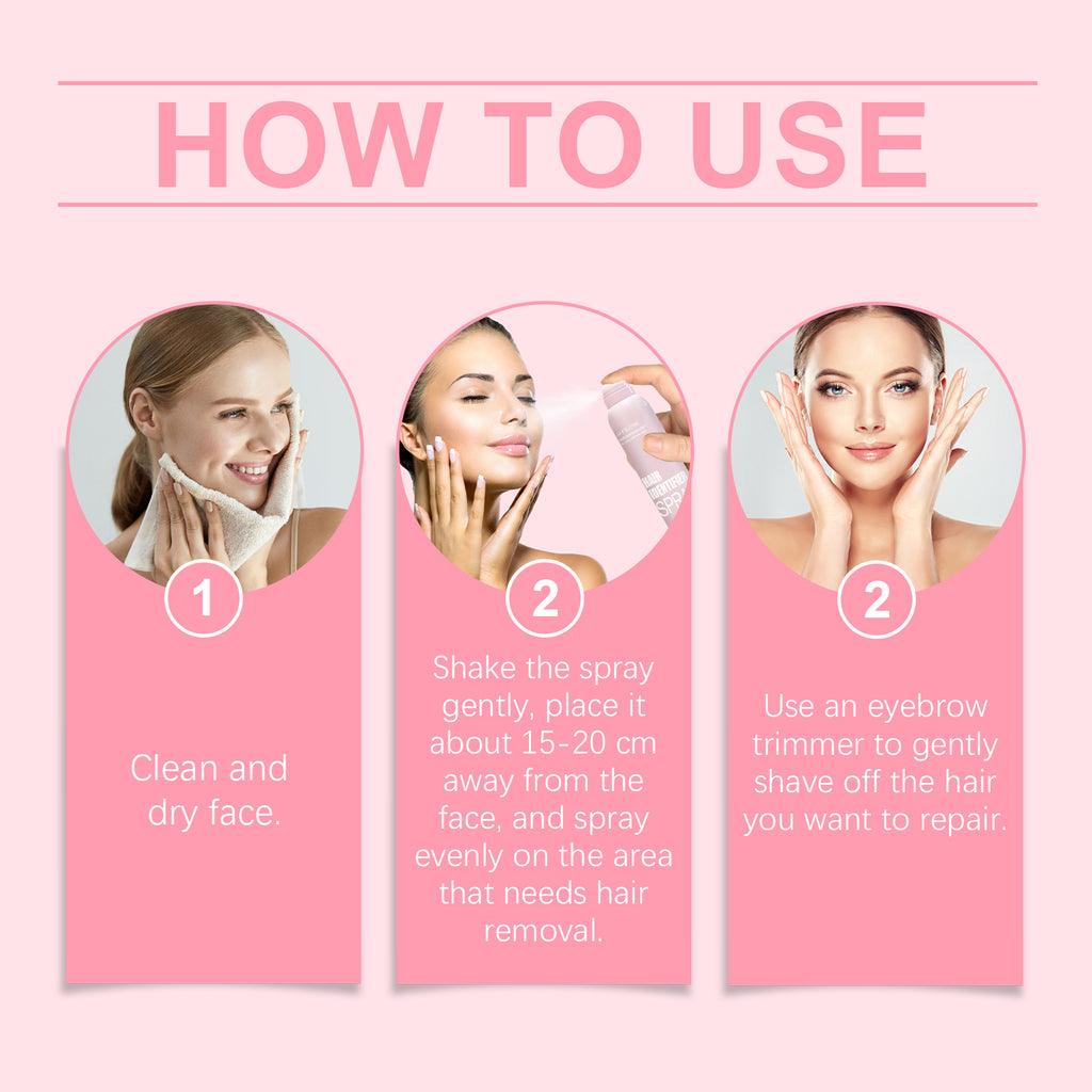 Jaysuing Facial Hair Removal Spray, Easily Softens Hair Facial Cleansing And Gentle Hair Removal Spray by DC-THE CEO