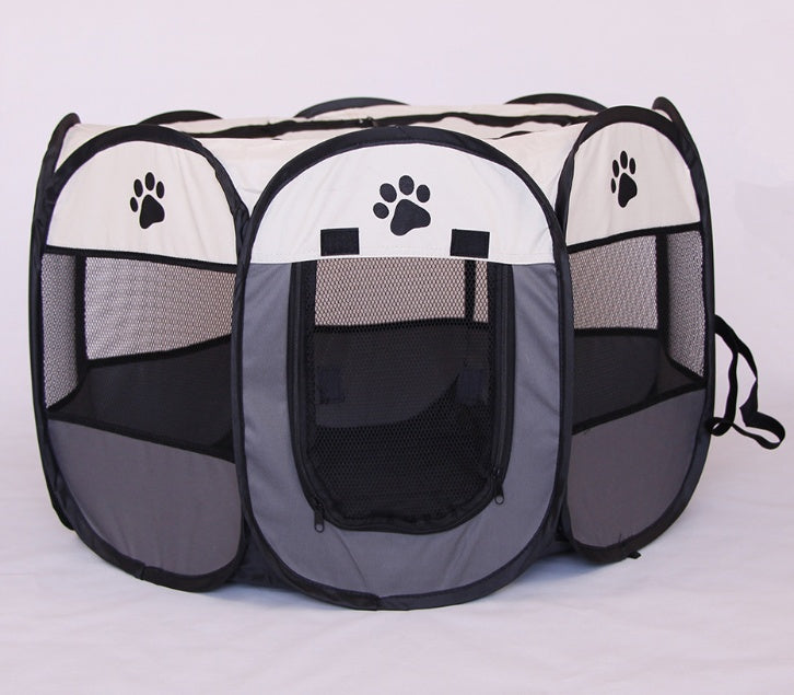 Folding Octagonal Pet Fence Oxford Cloth Cat And Dog Kennel by DC-THE CEO