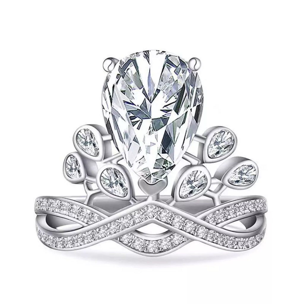 2 Carat Moissanite 925 Sterling Silver Ring by Trendsi