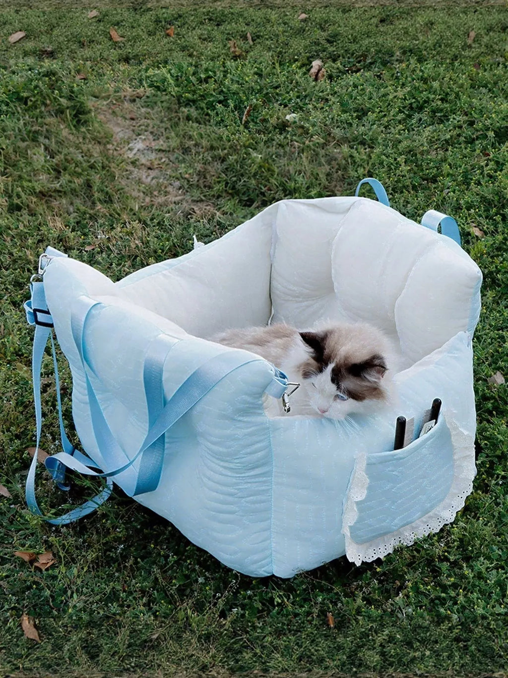 Comfortable & Secure Pet Car Seat Carrier by Trendsi