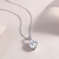 A Lifetime Of Brilliance - A Fashionable And Luxurious Diamond Jewelry Pendant Set With 2-carat Moissanite S925 Sterling Silver And Platinum Plating