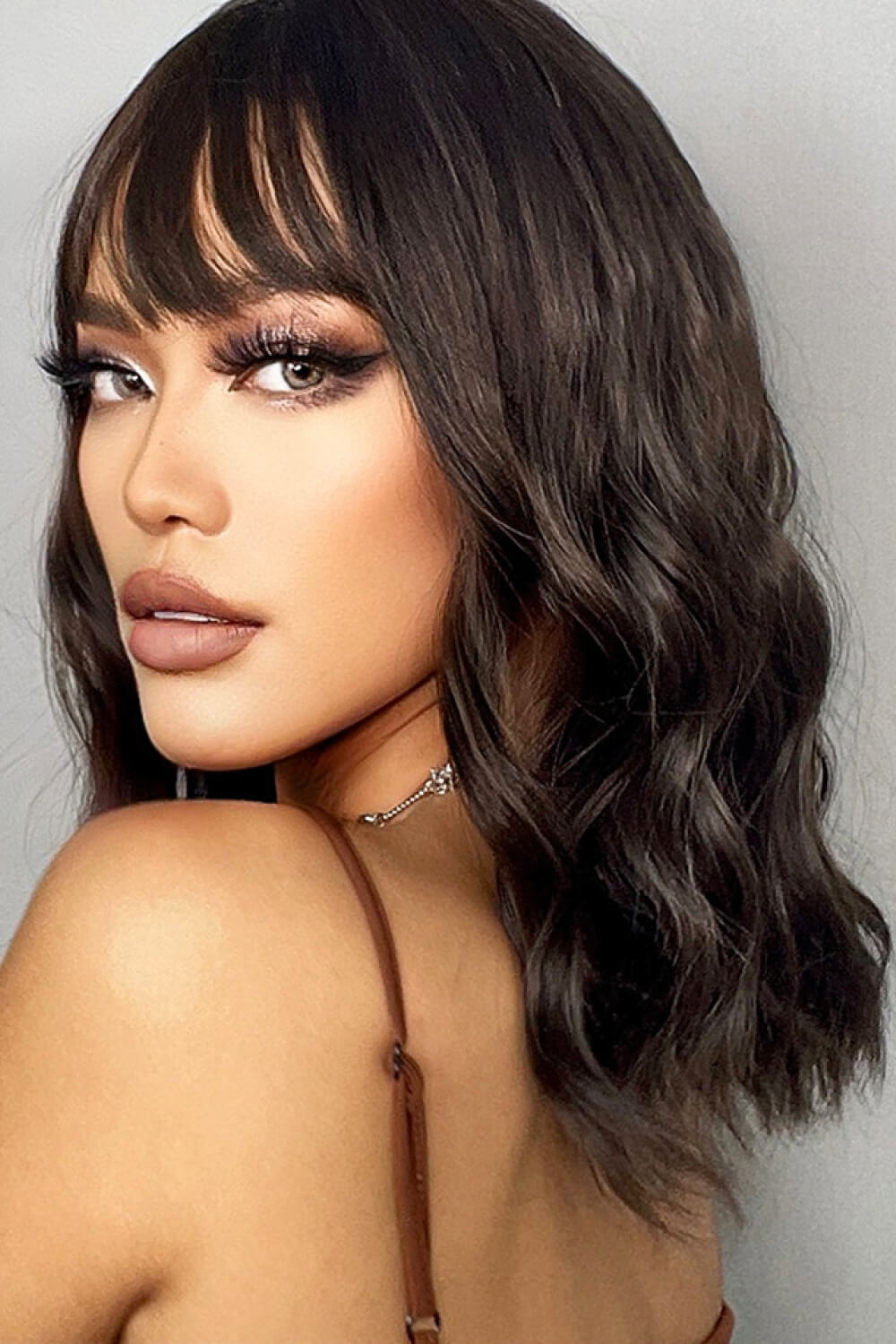 Natural Looking Synthetic Full Machine Bobo Wigs 12'' by Trendsi