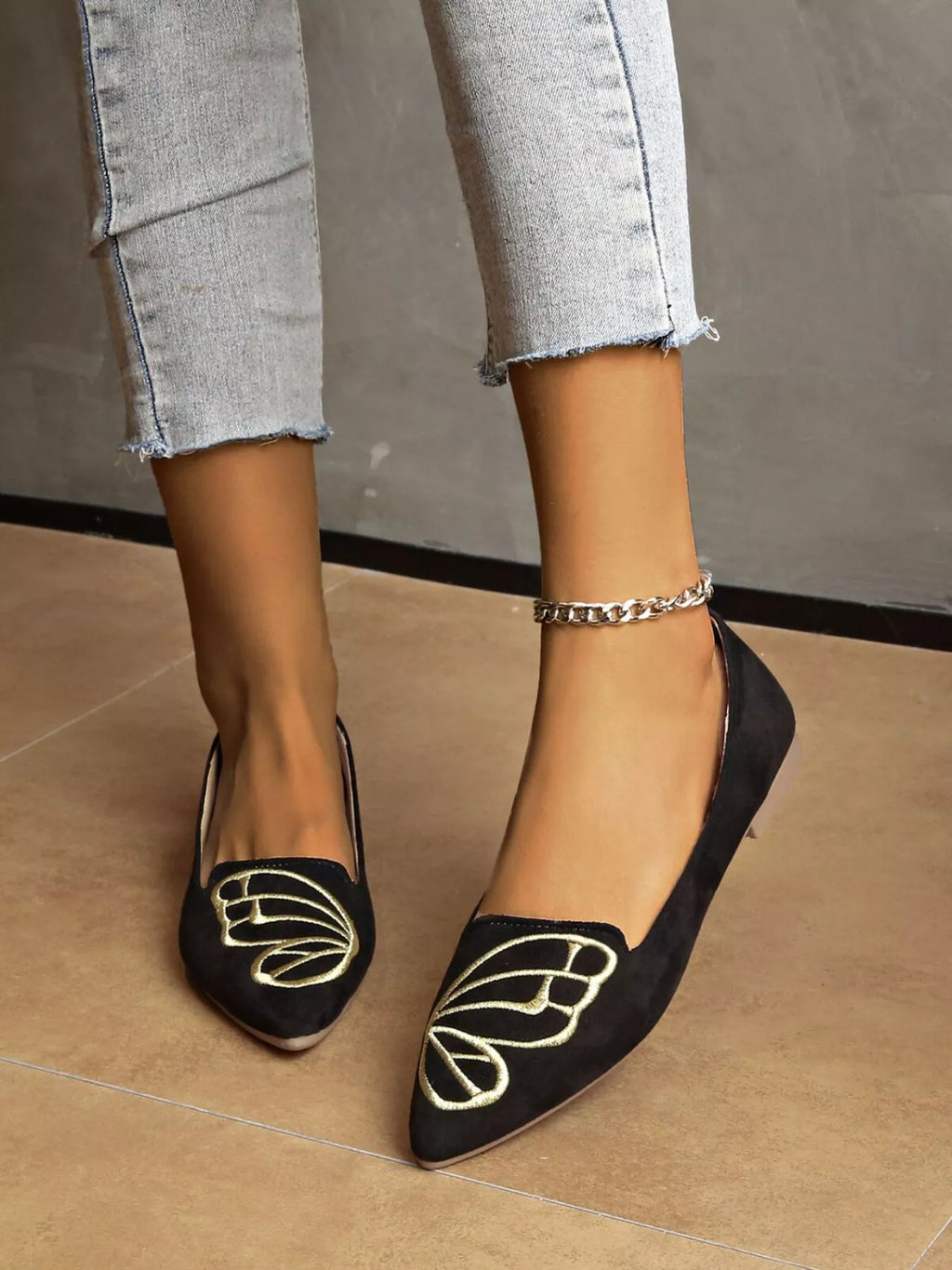 Point Toe Slip-Ons by Trendsi