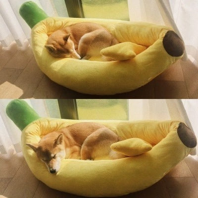 Washable Pet Banana Kennel Pet Pad by DC-THE CEO