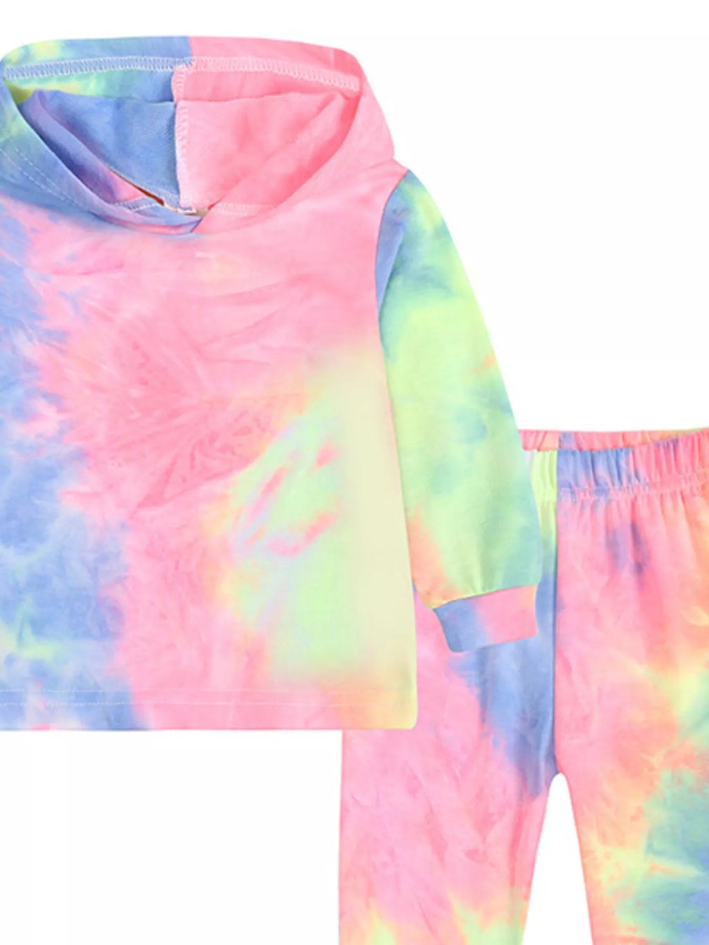 Children's Tie-Dye Hoodie and Pants Set by Trendsi