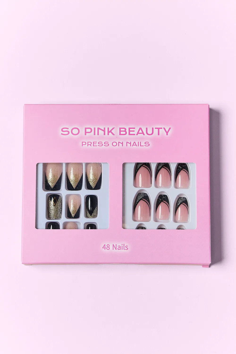 SO PINK BEAUTY Press On Nails 2 Packs by Trendsi