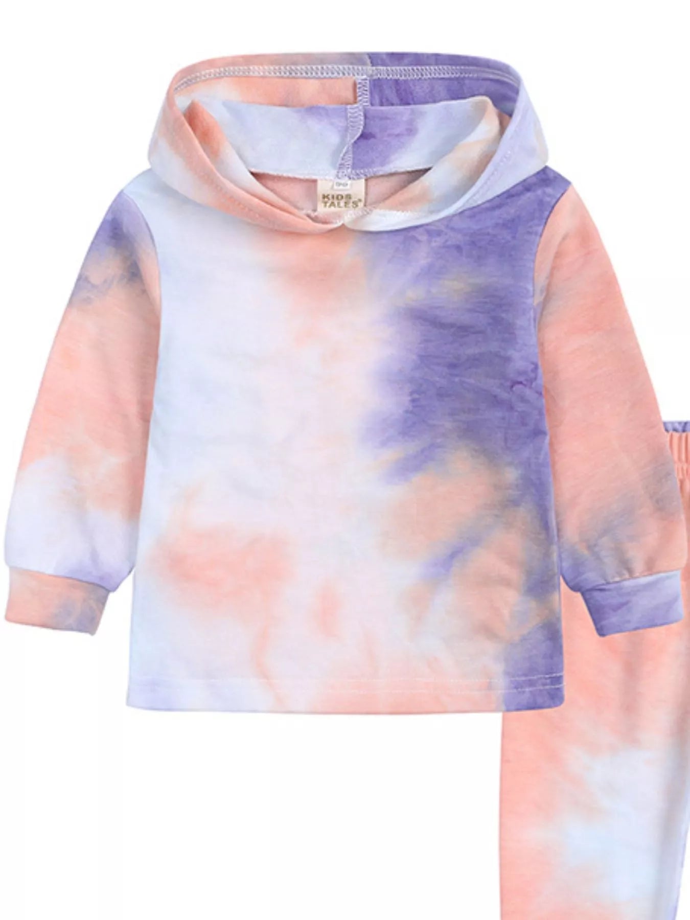 Children's Tie-Dye Hoodie and Pants Set by Trendsi