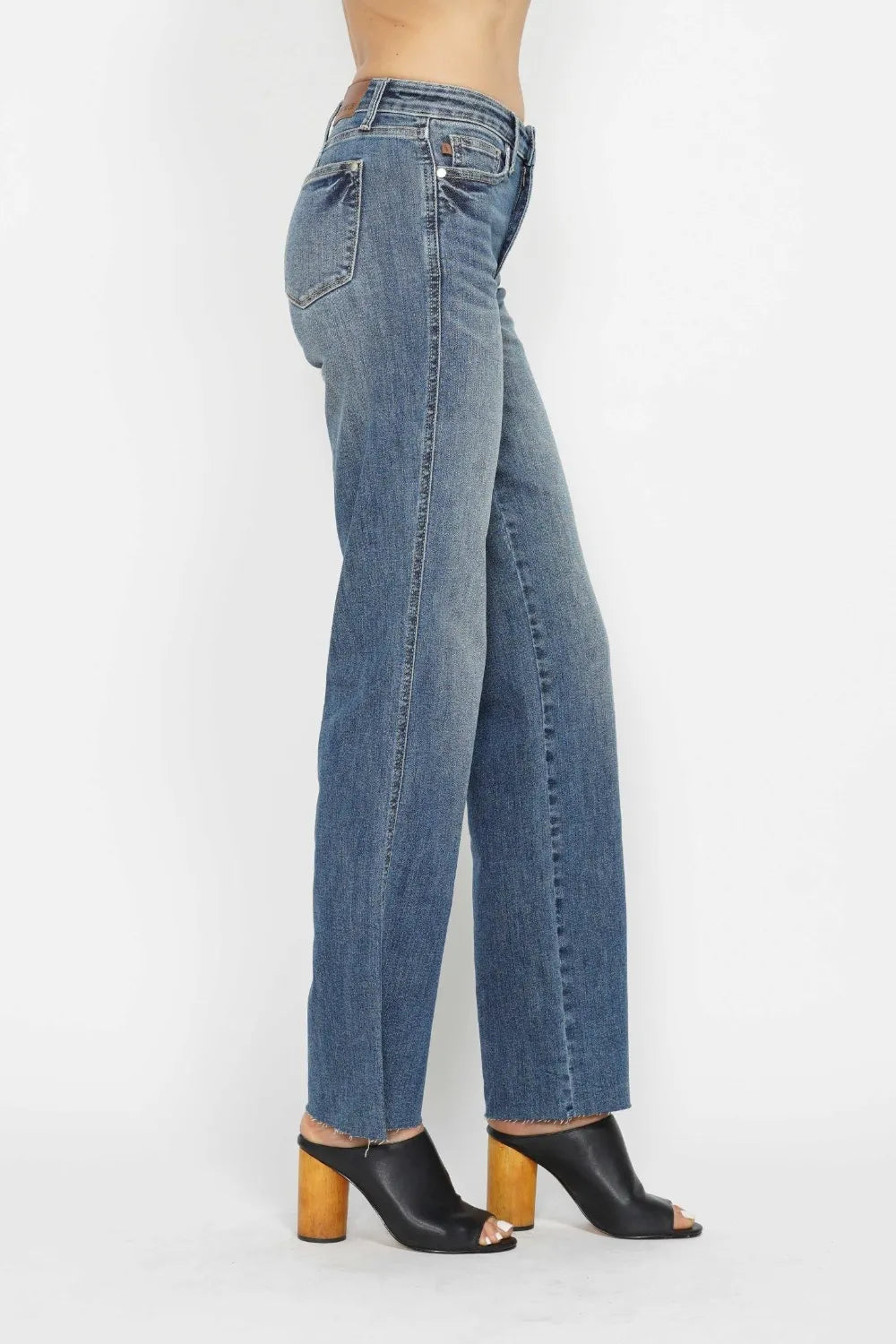 Judy Blue Full Size Tummy Control Straight Jeans by Trendsi