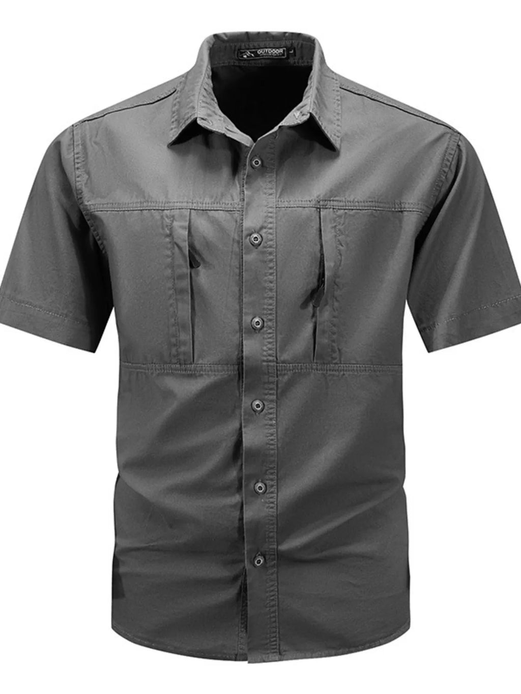 Men's Plus Size Casual Short Sleeve Shirt by Trendsi