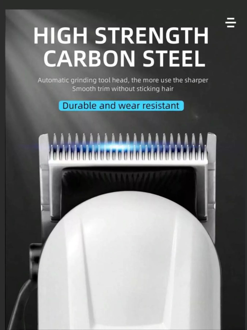 Cordless Hair Clipper with LED Display by Trendsi