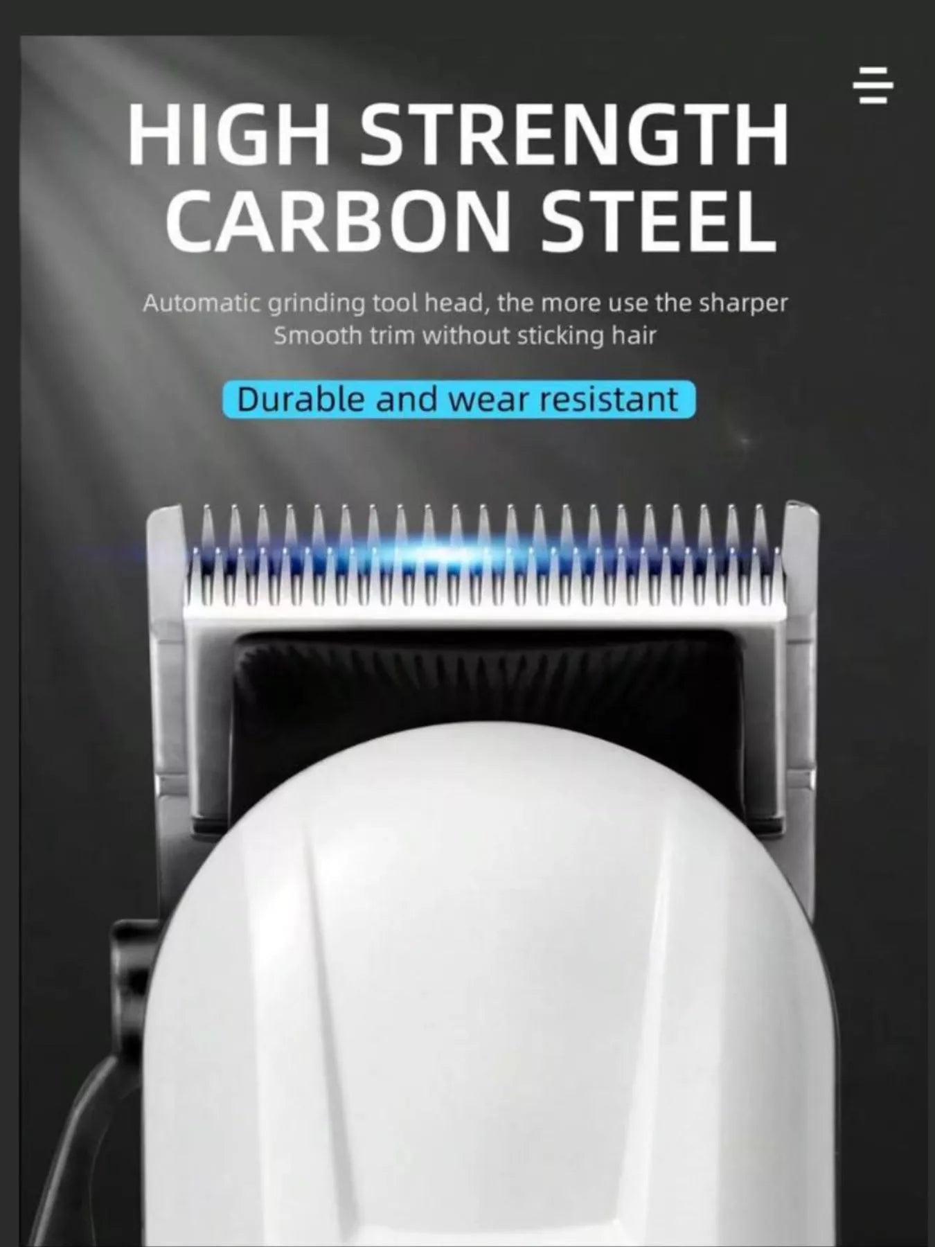 Cordless Hair Clipper with LED Display by Trendsi