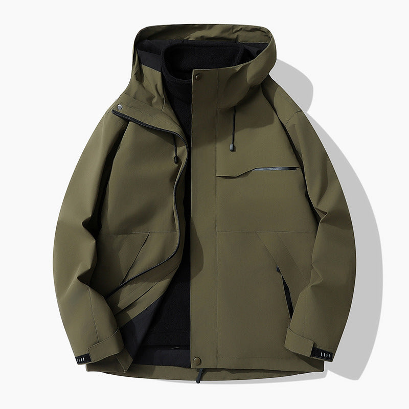 Outdoor Waterproof Cotton Coat Jacket Men by Estely