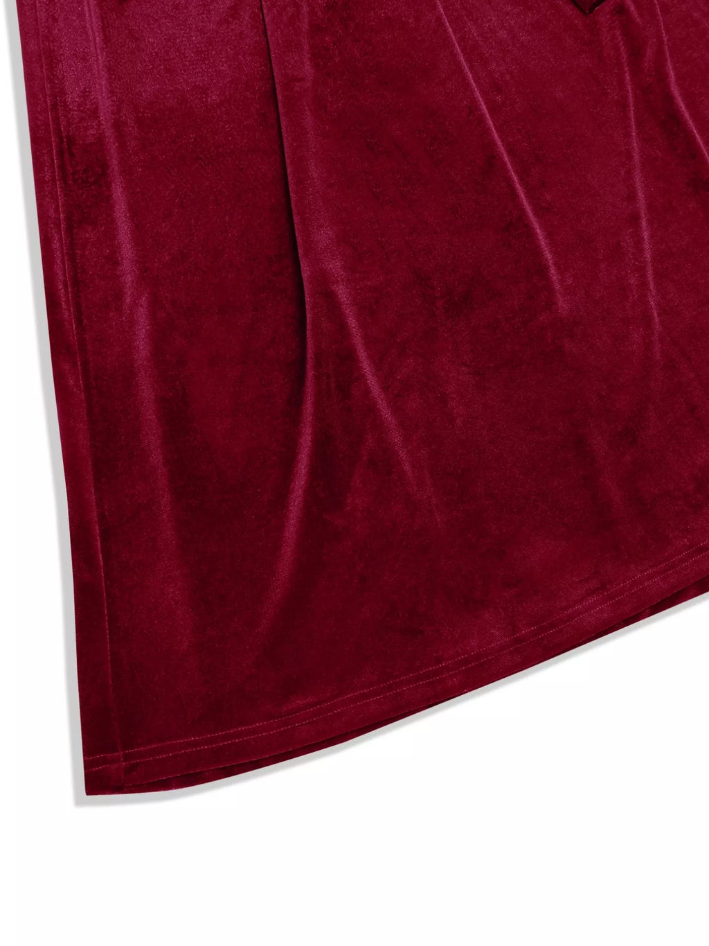 Velvet Wrap Surplice Maxi Dress by Trendsi