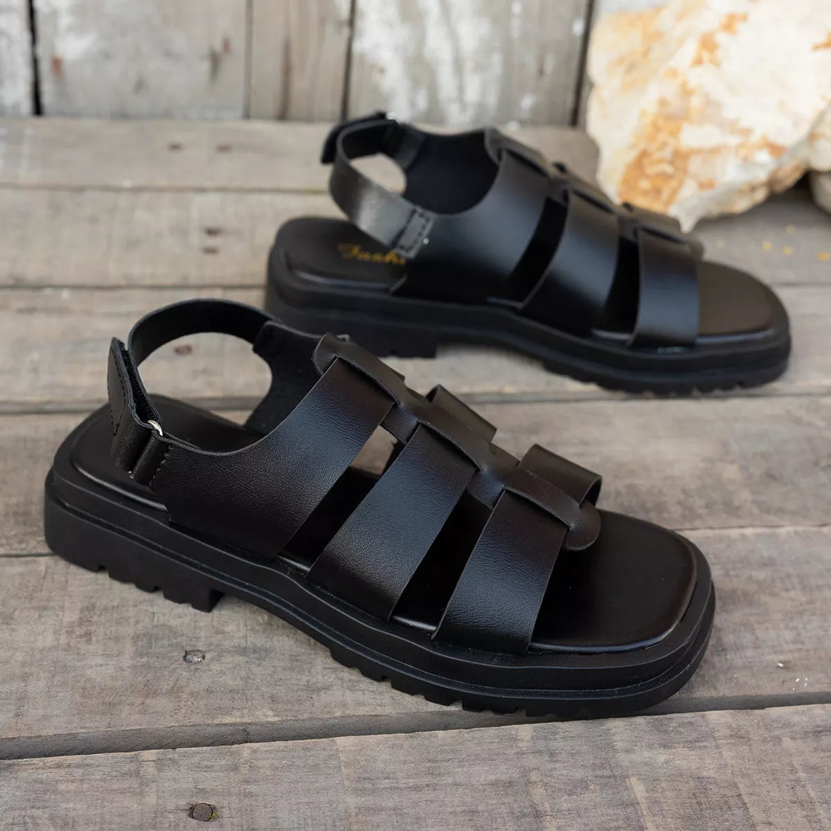 Open Toe Platform Sandals by Trendsi