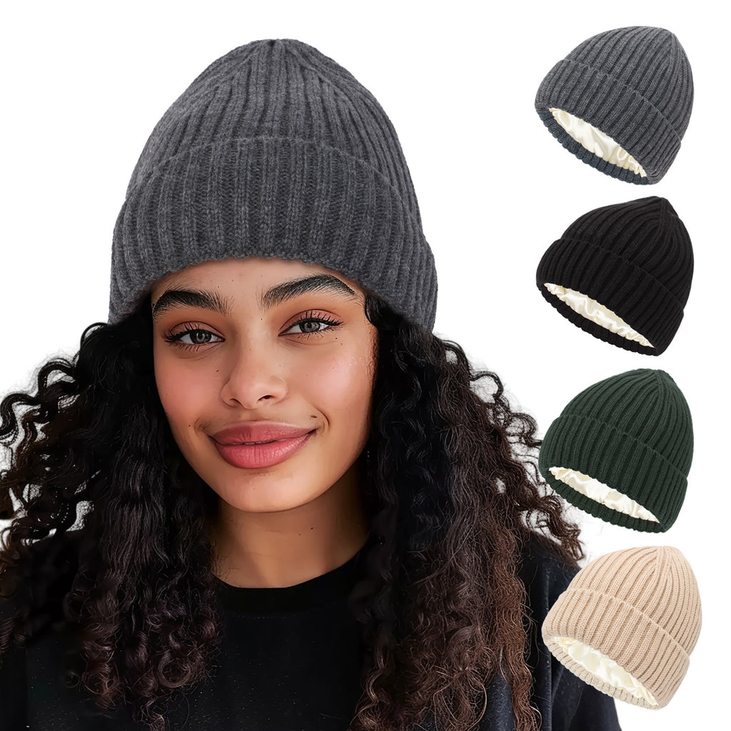 New Satin Warm Wool Hat Men And Women by DC-THE CEO