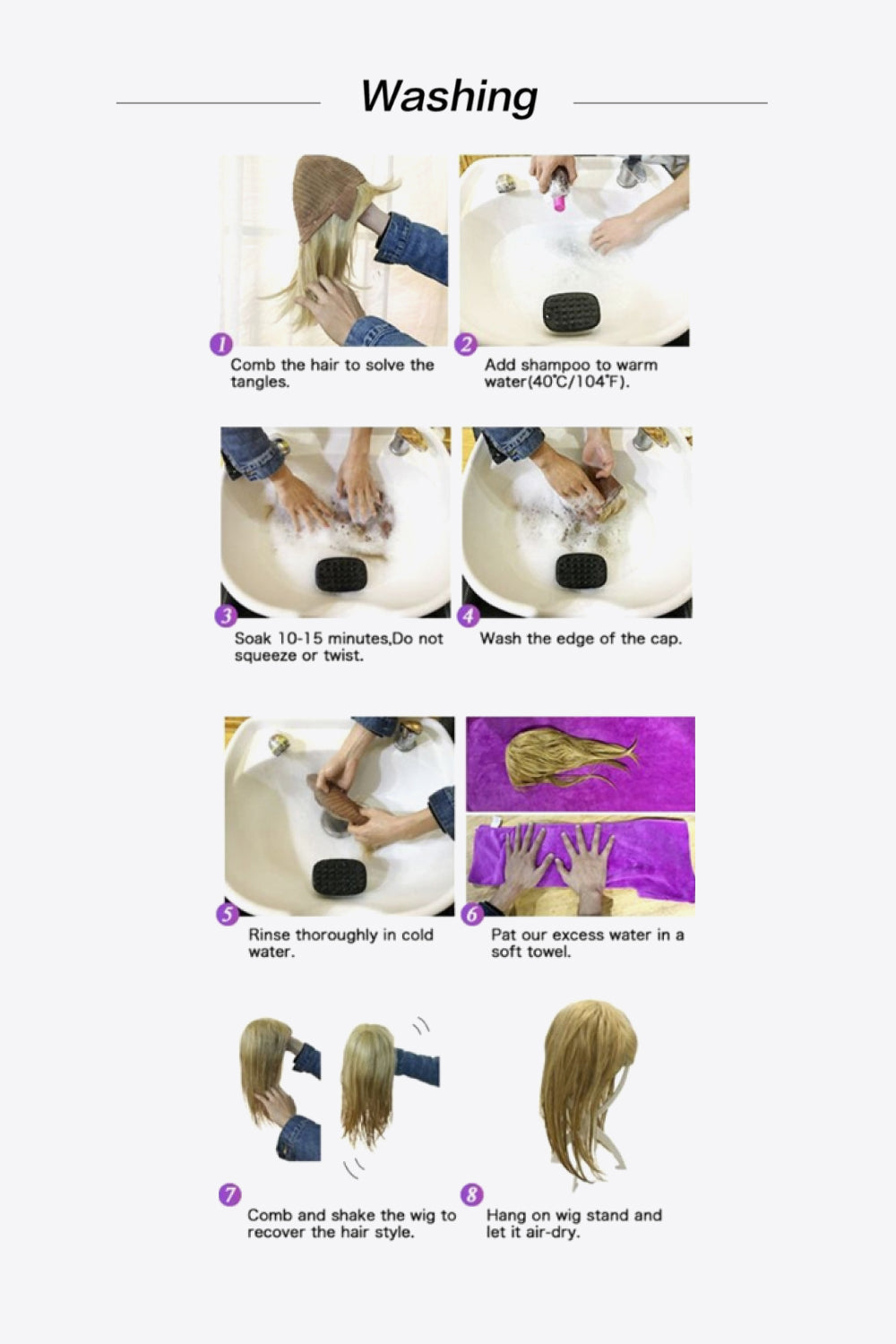 Mid-Length Wave Synthetic Wigs 20'' by Trendsi