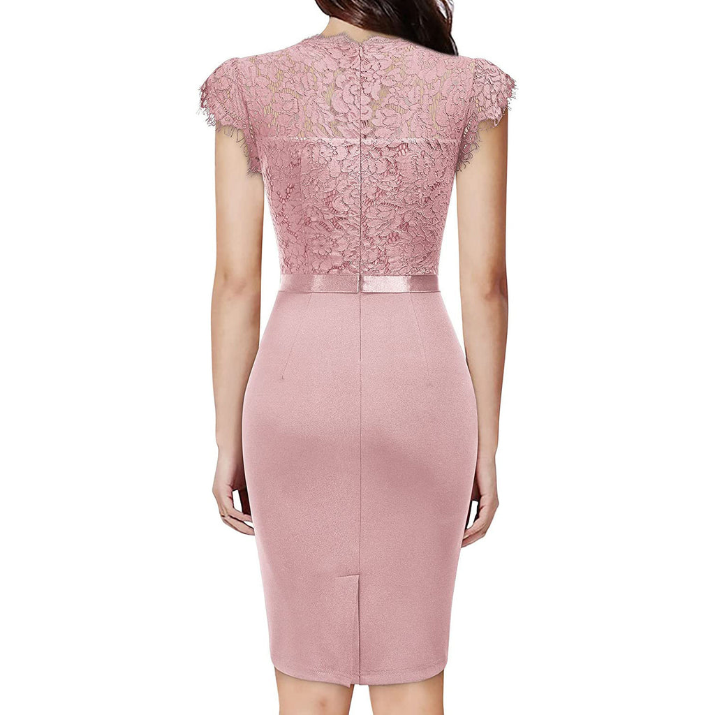 New Women's Bridesmaid Polyester Sheath Dress by DC-THE CEO