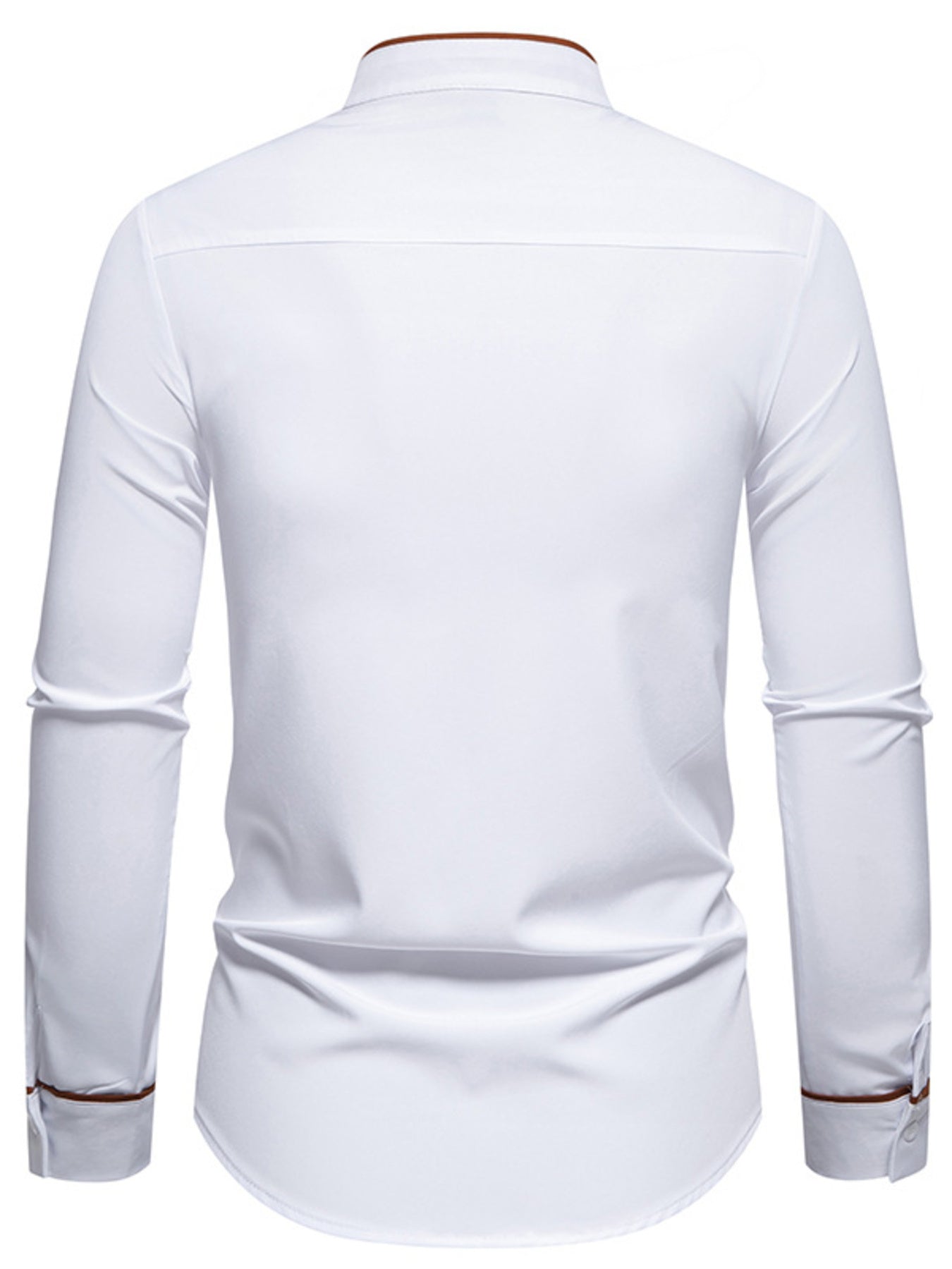 Men's Slim Fit Long Sleeve Shirt by Trendsi