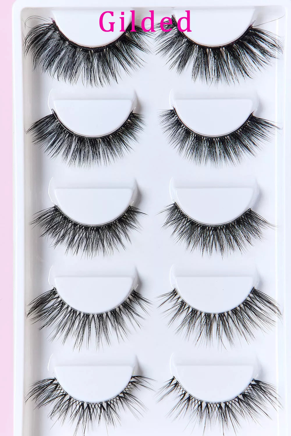 SO PINK BEAUTY Faux Mink Eyelashes Variety Pack 5 Pairs by Trendsi