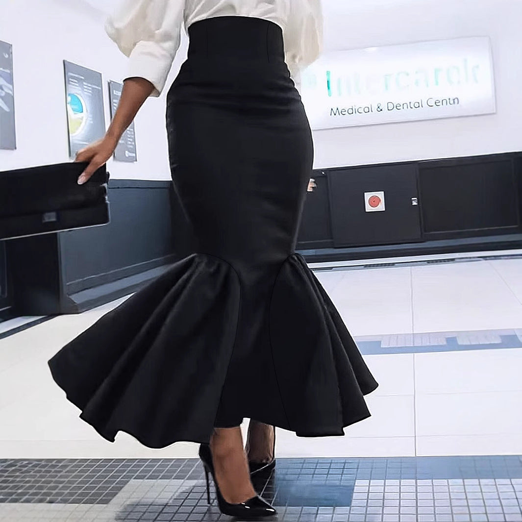 Sheath Long Fishtail Elegant Skirt by DC-THE CEO