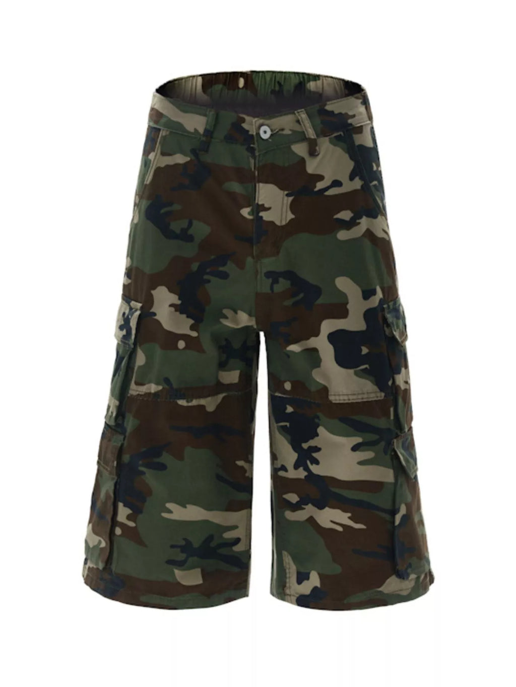 Men's Relaxed Fit Camo Cargo Shorts by Trendsi