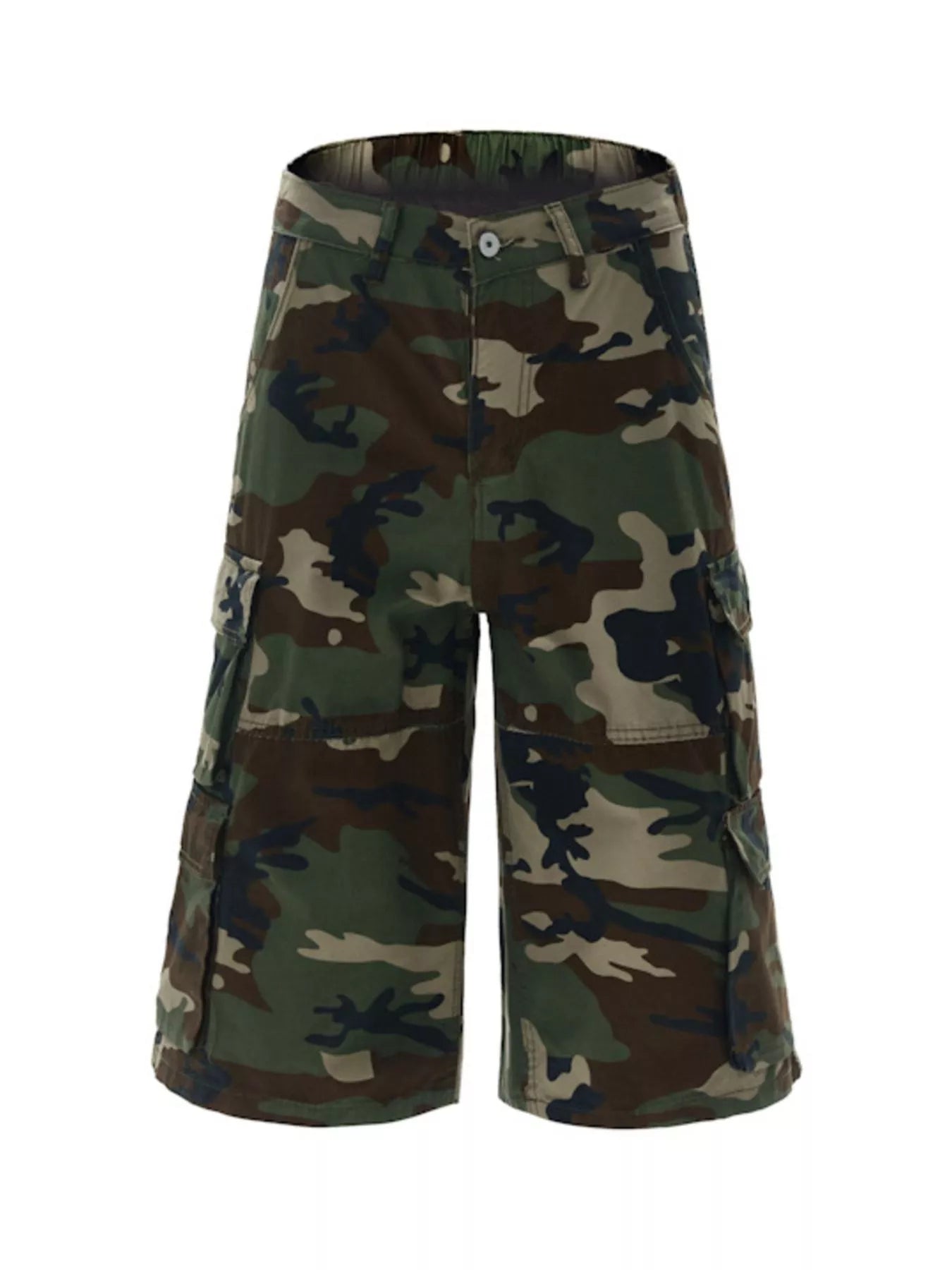 Men's Relaxed Fit Camo Cargo Shorts by Trendsi