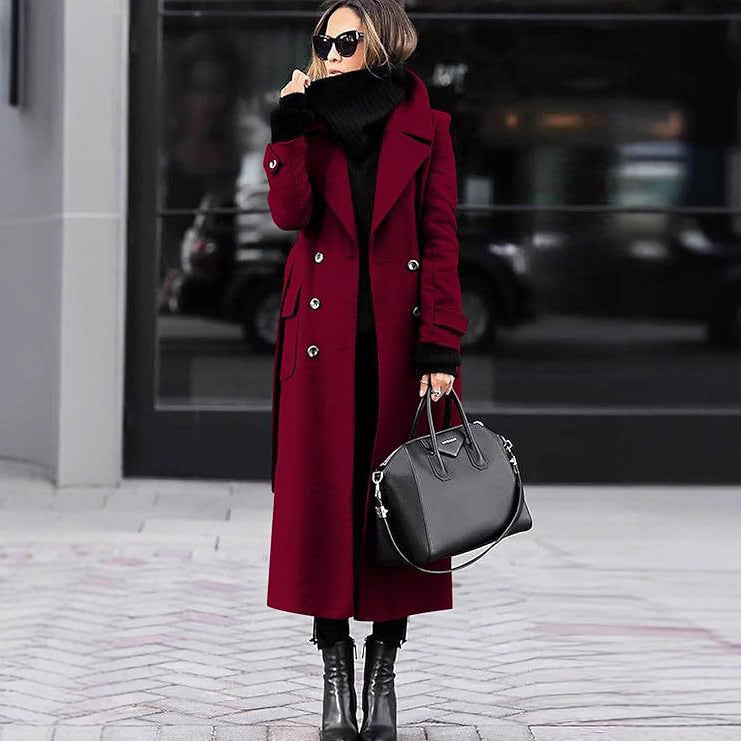 Thick Wool Women's Coat Extended by DC-THE CEO