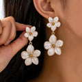 Flower Dangle Earrings by Trendsi
