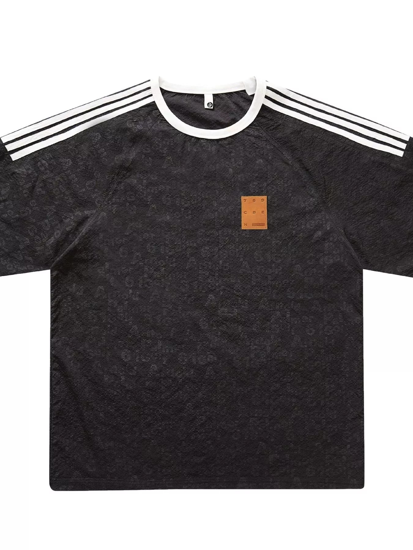 Men's Full Size Striped Shoulder Relaxed Fit T-Shirt Plus Size by Trendsi