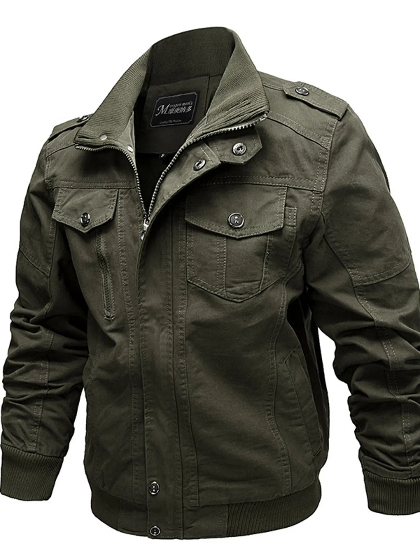 Men's Plus Size Casual Zip Up Lightweight Jacket by Trendsi