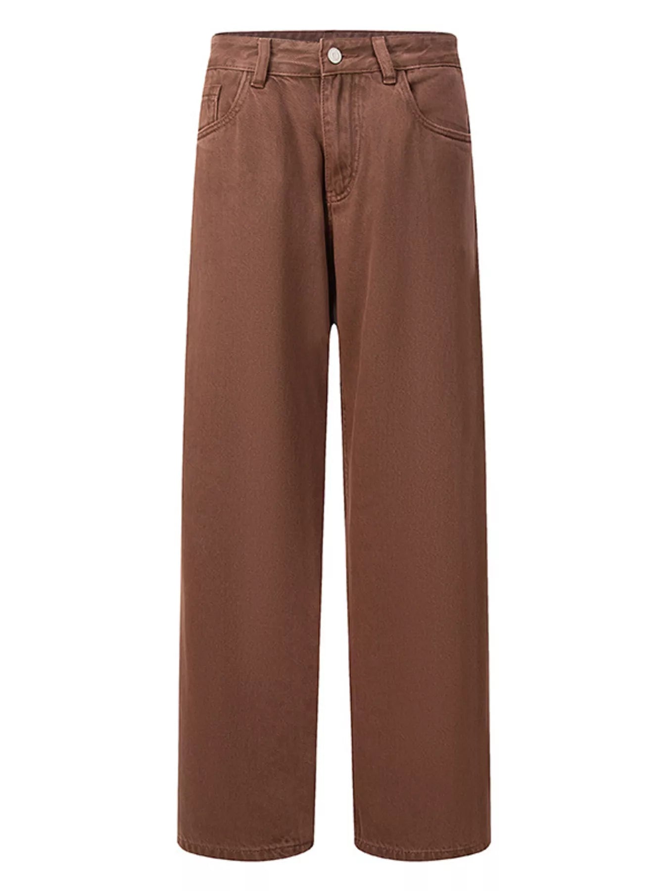 Men's Vintage Wash Wide Leg Jeans by Trendsi