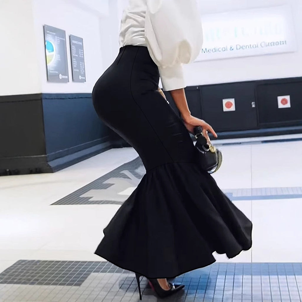 Sheath Long Fishtail Elegant Skirt by DC-THE CEO