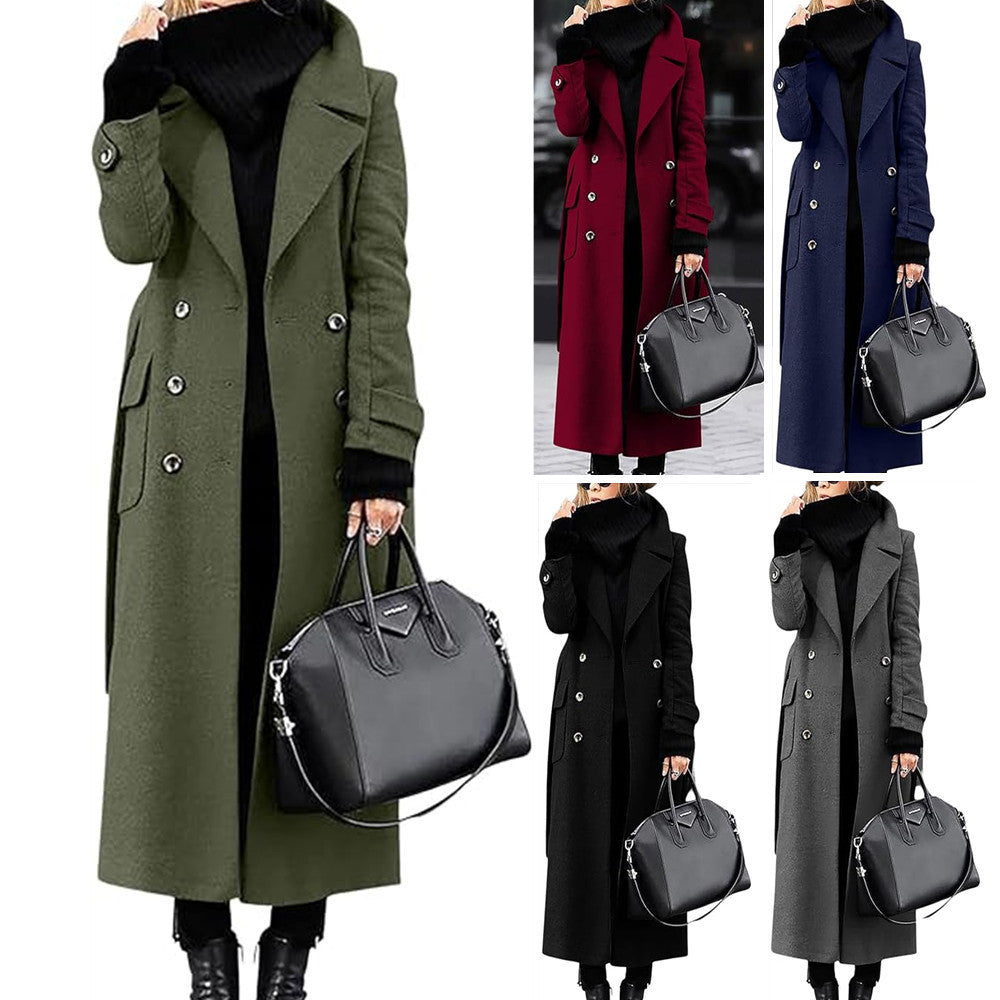 Thick Wool Women's Coat Extended by DC-THE CEO