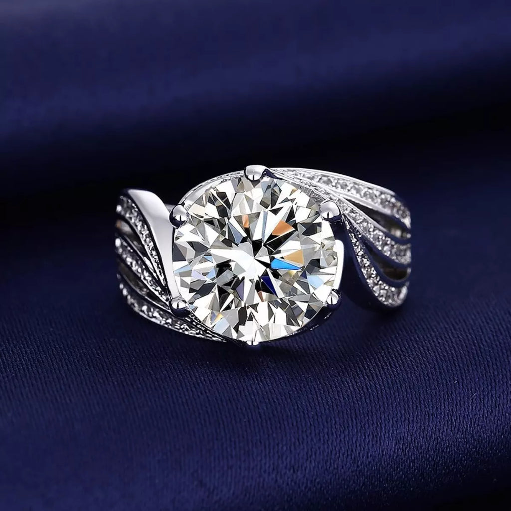 3 Carat Moissanite 925 Sterling Silver Ring by Trendsi