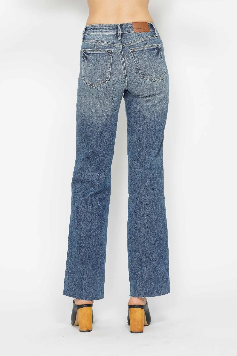 Judy Blue Full Size Tummy Control Straight Jeans by Trendsi