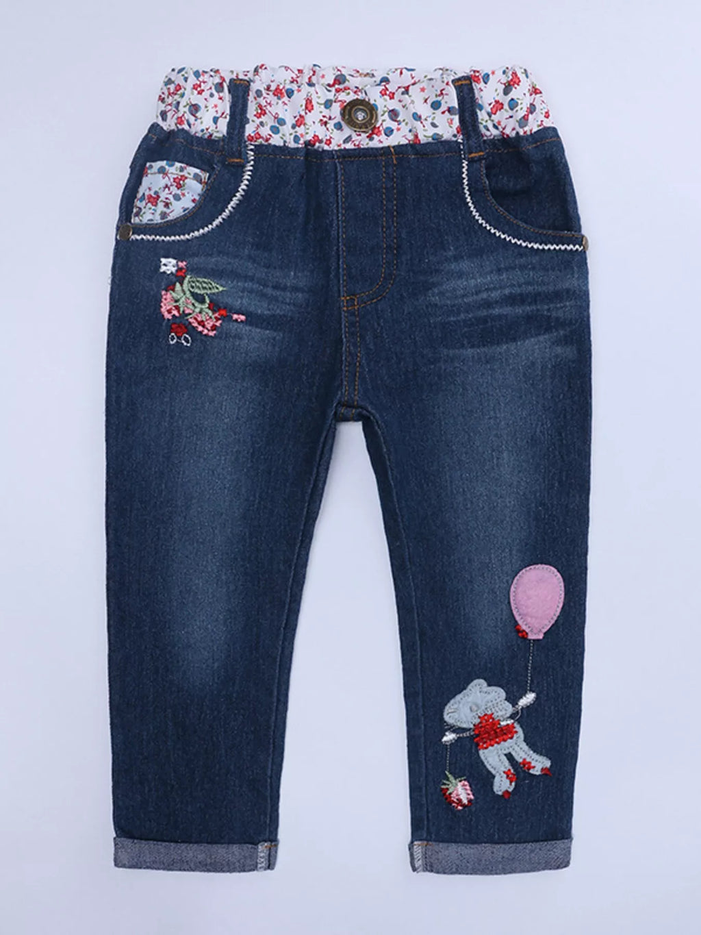 Children's Round Neck Top and Jeans Set by Trendsi