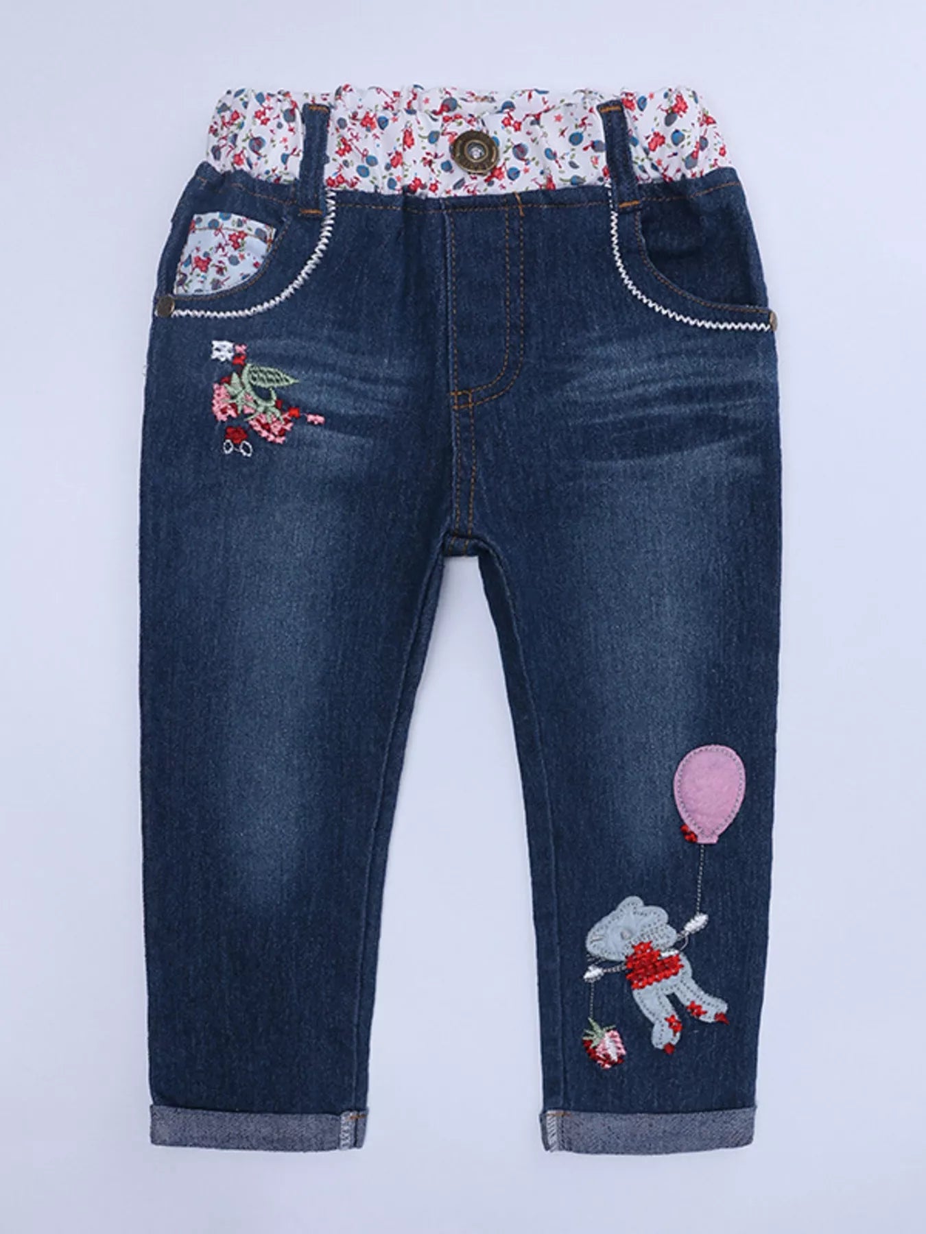 Children's Round Neck Top and Jeans Set by Trendsi