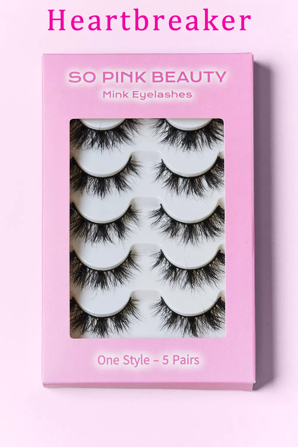 SO PINK BEAUTY Mink Eyelashes 5 Pairs by Trendsi