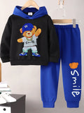 Children's Cartoon Graphic Hoodie and Pants Set by Trendsi