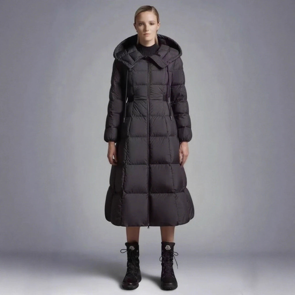 Long Casual Hooded Warm White Duck Down Jacket by DC-THE CEO