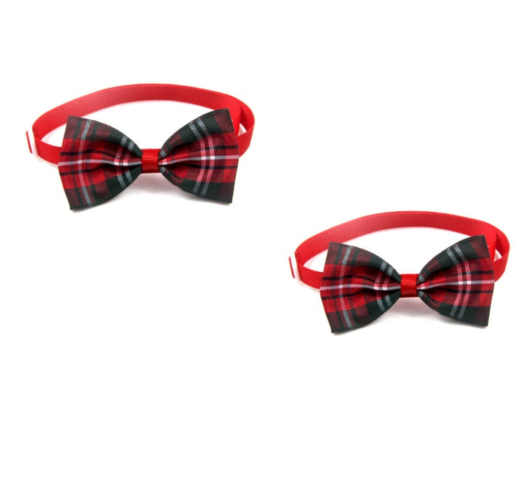 Plaid Pet Tie Cat Dog Scarf Accessories Pet Accessories by DC-THE CEO