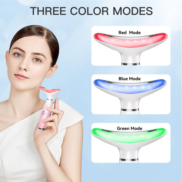 Facial And Neck Massager, Pink Neck Beauty Device by DC-THE CEO