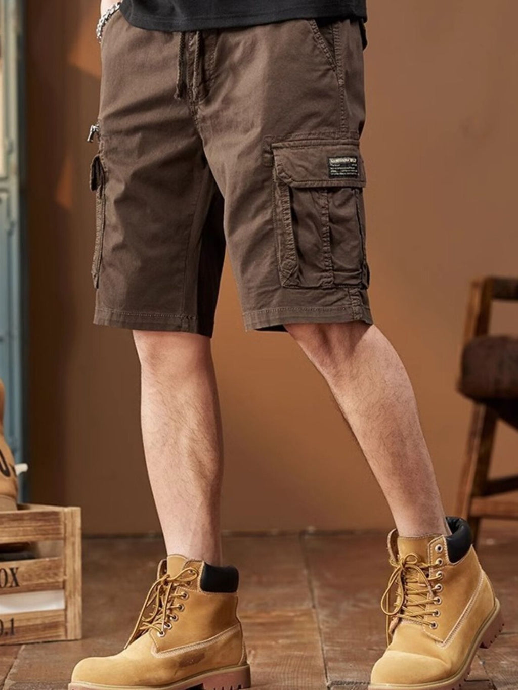 Men's Plus Size Casual Cargo Shorts by Trendsi
